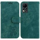 For Infinix Hot 11s NFC X6812B Little Tiger Embossed Leather Phone Case(Green) - 1