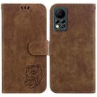 For Infinix Hot 11s NFC X6812B Little Tiger Embossed Leather Phone Case(Brown) - 1