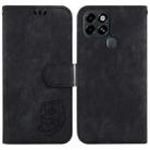 For Infinix Smart 6 Little Tiger Embossed Leather Phone Case(Black) - 1