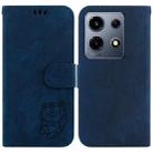 For Infinix Note 30 VIP Little Tiger Embossed Leather Phone Case(Dark Blue) - 1