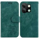 For Infinix Smart 7 HD Little Tiger Embossed Leather Phone Case(Green) - 1