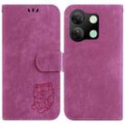 For Infinix Smart 7 HD Little Tiger Embossed Leather Phone Case(Rose Red) - 1