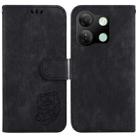 For Infinix Smart 7 HD Little Tiger Embossed Leather Phone Case(Black) - 1