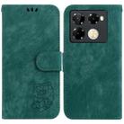 For Infinix Note 40 Pro 4G / 5G Little Tiger Embossed Leather Phone Case(Green) - 1