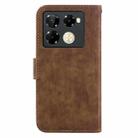 For Infinix Note 40 Pro 4G / 5G Little Tiger Embossed Leather Phone Case(Brown) - 3