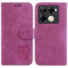 For Infinix Note 40 Pro 4G / 5G Little Tiger Embossed Leather Phone Case(Rose Red) - 1