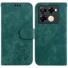 For Infinix Note 40 Pro+ Little Tiger Embossed Leather Phone Case(Green) - 1