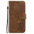 For Infinix Note 40 Pro+ Little Tiger Embossed Leather Phone Case(Brown) - 2