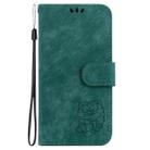 For Infinix Note 40 4G Little Tiger Embossed Leather Phone Case(Green) - 2