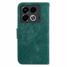 For Infinix Note 40 4G Little Tiger Embossed Leather Phone Case(Green) - 3