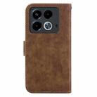 For Infinix Note 40 4G Little Tiger Embossed Leather Phone Case(Brown) - 3