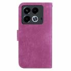 For Infinix Note 40 4G Little Tiger Embossed Leather Phone Case(Rose Red) - 3