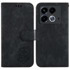 For Infinix Note 40 4G Little Tiger Embossed Leather Phone Case(Black) - 1