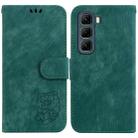 For Infinix Hot 50 4G Little Tiger Embossed Leather Phone Case(Green) - 1