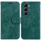 For Infinix Hot 50 5G Little Tiger Embossed Leather Phone Case(Green) - 1