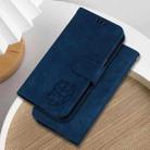 For Infinix Note 40 5G Little Tiger Embossed Leather Phone Case(Dark Blue) - 2