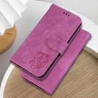 For Infinix Note 40 5G Little Tiger Embossed Leather Phone Case(Rose Red) - 2