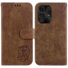 For Infinix Note 50 Pro+ Little Tiger Embossed Leather Phone Case(Brown) - 1