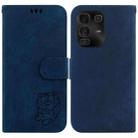 For Infinix Note 50 Pro+ Little Tiger Embossed Leather Phone Case(Dark Blue) - 1