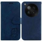 For Infinix Zero 40 4G / 5G Little Tiger Embossed Leather Phone Case(Dark Blue) - 1