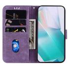 For Sony Xperia 5 V Little Tiger Embossed Leather Phone Case(Purple) - 4