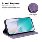 For Sony Xperia 5 V Little Tiger Embossed Leather Phone Case(Purple) - 5