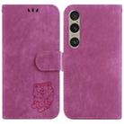 For Sony Xperia 1 VI Little Tiger Embossed Leather Phone Case(Rose Red) - 1