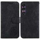 For Sony Xperia 1 VII Little Tiger Embossed Leather Phone Case(Black) - 1