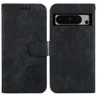 For Google Pixel 8 Pro Little Tiger Embossed Leather Phone Case(Black) - 1