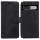 For Google Pixel 7 Little Tiger Embossed Leather Phone Case(Black) - 1