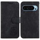 For Google Pixel 9 Little Tiger Embossed Leather Phone Case(Black) - 1