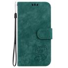 For Google Pixel 8a Little Tiger Embossed Leather Phone Case(Green) - 3