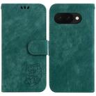 For Google Pixel 9a Little Tiger Embossed Leather Phone Case(Green) - 1