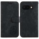 For Google Pixel 9a Little Tiger Embossed Leather Phone Case(Black) - 1