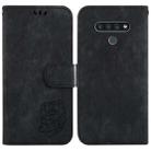 For LG Stylo 6 / K71 Little Tiger Embossed Leather Phone Case(Black) - 1