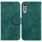For LG Velvet 4G / 5G / G9 Little Tiger Embossed Leather Phone Case(Green) - 1
