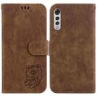 For LG Velvet 4G / 5G / G9 Little Tiger Embossed Leather Phone Case(Brown) - 1