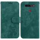 For LG K41S / K51S Little Tiger Embossed Leather Phone Case(Green) - 1
