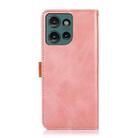 For Motorola Edge 50 5G Global KHAZNEH Dual-color Cowhide Texture Flip Leather Phone Case(Rose Gold) - 3