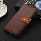 For Motorola Edge 50 5G Global KHAZNEH Dual-color Cowhide Texture Flip Leather Phone Case(Brown) - 2