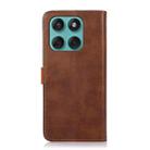 For Motorola Edge 60 Fusion KHAZNEH Dual-color Cowhide Texture Flip Leather Phone Case(Brown) - 3