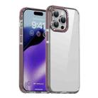 For iPhone 15 Pro Max iPAKY MT Series Transparent PC+TPU Phone Case(Dark Red) - 1
