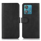 For Motorola Edge 40 Neo Cow Texture Leather Phone Case(Black) - 1