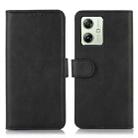 For Motorola Moto G54 5G Cow Texture Leather Phone Case(Black) - 1