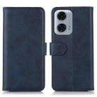 For Motorola Moto G34 5G Cow Texture Leather Phone Case(Blue) - 1