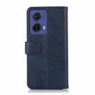 For Motorola Moto G85 Cow Texture Leather Phone Case(Blue) - 3