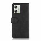 For Motorola Moto G64 5G Cow Texture Leather Phone Case(Black) - 3