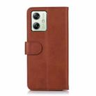 For Motorola Moto G64 5G Cow Texture Leather Phone Case(Brown) - 3