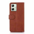 For Motorola Moto G54 India Cow Texture Leather Phone Case(Brown) - 3