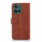 For Motorola Edge 50 5G Global Cow Texture Leather Phone Case(Brown) - 3